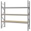 Weitspannregal Grundregal FORTIS, 2.500×2.500×600 mm, Spanplatte