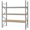 Weitspannregal Grundregal FORTIS, 2.500×2.250×800 mm, Spanplatte