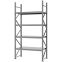 Weitspannregal Grundregal FORTIS, 3.000×1.500×600 mm, verzinkt