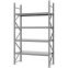 Weitspannregal Grundregal FORTIS, 3.000×1.750×600 mm, verzinkt