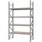 Weitspannregal Grundregal FORTIS, 3.000×1.750×600 mm, Spanplatte