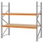 Weitspannregal Grundregal FORTIS, 2.000×2.000×800 mm, Spanplatte