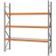 Weitspannregal Grundregal FORTIS, 2.500×2.250×500 mm, verzinkt