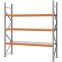 Weitspannregal Grundregal FORTIS, 2.500×2.250×600 mm, verzinkt