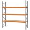 Weitspannregal Grundregal FORTIS, 2.500×2.250×600 mm, Spanplatte