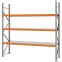 Weitspannregal Grundregal FORTIS, 2.500×2.500×600 mm, verzinkt