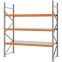 Weitspannregal Grundregal FORTIS, 2.500×2.250×800 mm, verzinkt