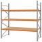 Weitspannregal Grundregal FORTIS, 2.500×2.500×1.000 mm, Spanplatte