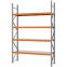 Weitspannregal Grundregal FORTIS, 3.000×2.000×500 mm, verzinkt