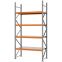 Weitspannregal Grundregal FORTIS, 3.000×1.500×600 mm, verzinkt