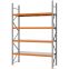 Weitspannregal Grundregal FORTIS, 3.000×2.000×600 mm, verzinkt