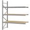 Weitspannregal Anbauregal FORTIS, 2.500×2.000×800 mm, Spanplatte