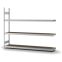 Großfachregal Anbauregal ORION PLUS, 2.000×2.500×400 mm, Spanplatte natur