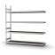 Großfachregal Anbauregal ORION PLUS, 2.500×2.500×500 mm, Spanplatte natur