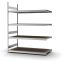 Großfachregal Anbauregal ORION PLUS, 2.500×2.000×800 mm, Spanplatte natur