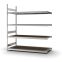 Großfachregal Anbauregal ORION PLUS, 2.500×2.250×800 mm, Spanplatte natur