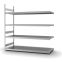 Großfachregal Anbauregal ORION PLUS, 2.500×2.500×800 mm, verzinkt