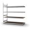 Großfachregal Anbauregal ORION PLUS, 2.500×2.500×800 mm, Spanplatte natur