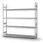 Großfachregal Grundregal ORION PLUS, 2.500×2.500×400 mm, verzinkt