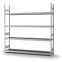 Großfachregal Grundregal ORION PLUS, 2.500×2.500×400 mm, Spanplatte natur