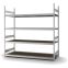 Großfachregal Grundregal ORION PLUS, 2.500×2.500×800 mm, Spanplatte natur