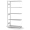 Fachbodenregal Anbauregal ORION PLUS, 2.000×1.000×400 mm, lichtgrau
