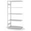 Fachbodenregal Anbauregal ORION PLUS, 2.000×1.000×500 mm, lichtgrau