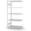 Fachbodenregal Anbauregal ORION PLUS, 2.000×1.000×600 mm, lichtgrau