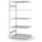 Fachbodenregal Anbauregal ORION PLUS, 2.000×1.000×800 mm, lichtgrau