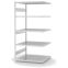 Fachbodenregal Anbauregal ORION PLUS, 2.000×1.000×800 mm, lichtgrau