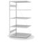 Fachbodenregal Anbauregal ORION PLUS, 2.000×1.000×800 mm, lichtgrau