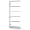 Fachbodenregal Anbauregal ORION PLUS, 2.500×1.000×300 mm, lichtgrau
