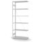 Antibakterielles Regal Anbauregal ORION PLUS, 2.500×1.000×400 mm, verkehrsweiss
