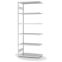Fachbodenregal Anbauregal ORION PLUS, 2.500×1.000×500 mm, lichtgrau