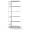 Fachbodenregal Anbauregal ORION PLUS, 2.500×1.000×500 mm, lichtgrau