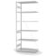 Fachbodenregal Anbauregal ORION PLUS, 2.500×1.000×500 mm, lichtgrau