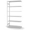 Fachbodenregal Anbauregal ORION PLUS, 2.500×1.300×500 mm, lichtgrau