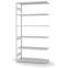 Fachbodenregal Anbauregal ORION PLUS, 2.500×1.300×500 mm, lichtgrau