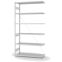 Fachbodenregal Anbauregal ORION PLUS, 2.500×1.300×500 mm, lichtgrau