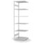 Fachbodenregal Anbauregal ORION PLUS, 2.500×750×600 mm, lichtgrau