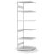 Fachbodenregal Anbauregal ORION PLUS, 2.500×750×600 mm, lichtgrau