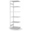 Fachbodenregal Anbauregal ORION PLUS, 2.500×750×600 mm, lichtgrau