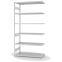 Fachbodenregal Anbauregal ORION PLUS, 2.500×1.300×600 mm, lichtgrau