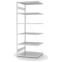 Fachbodenregal Anbauregal ORION PLUS, 2.500×1.000×800 mm, lichtgrau