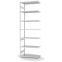 Fachbodenregal Anbauregal ORION PLUS, 3.000×1.000×500 mm, lichtgrau