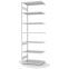 Fachbodenregal Anbauregal ORION PLUS, 3.000×1.000×600 mm, lichtgrau
