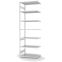 Fachbodenregal Anbauregal ORION PLUS, 3.000×1.000×600 mm, lichtgrau