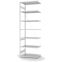 Antibakterielles Regal Anbauregal ORION PLUS, 3.000×1.000×600 mm, verkehrsweiss