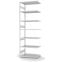Fachbodenregal Anbauregal ORION PLUS, 3.000×1.000×600 mm, lichtgrau
