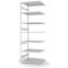 Fachbodenregal Anbauregal ORION PLUS, 3.000×1.000×800 mm, lichtgrau